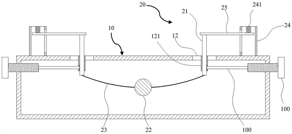 Laboratory mouse subcutaneous injection fixing device