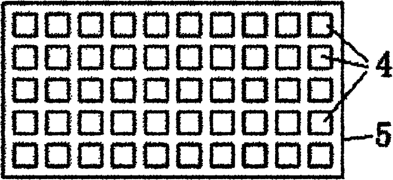 Method for improving safety insulation voltage endurance of light-emitting diode (LED) integrating face light source