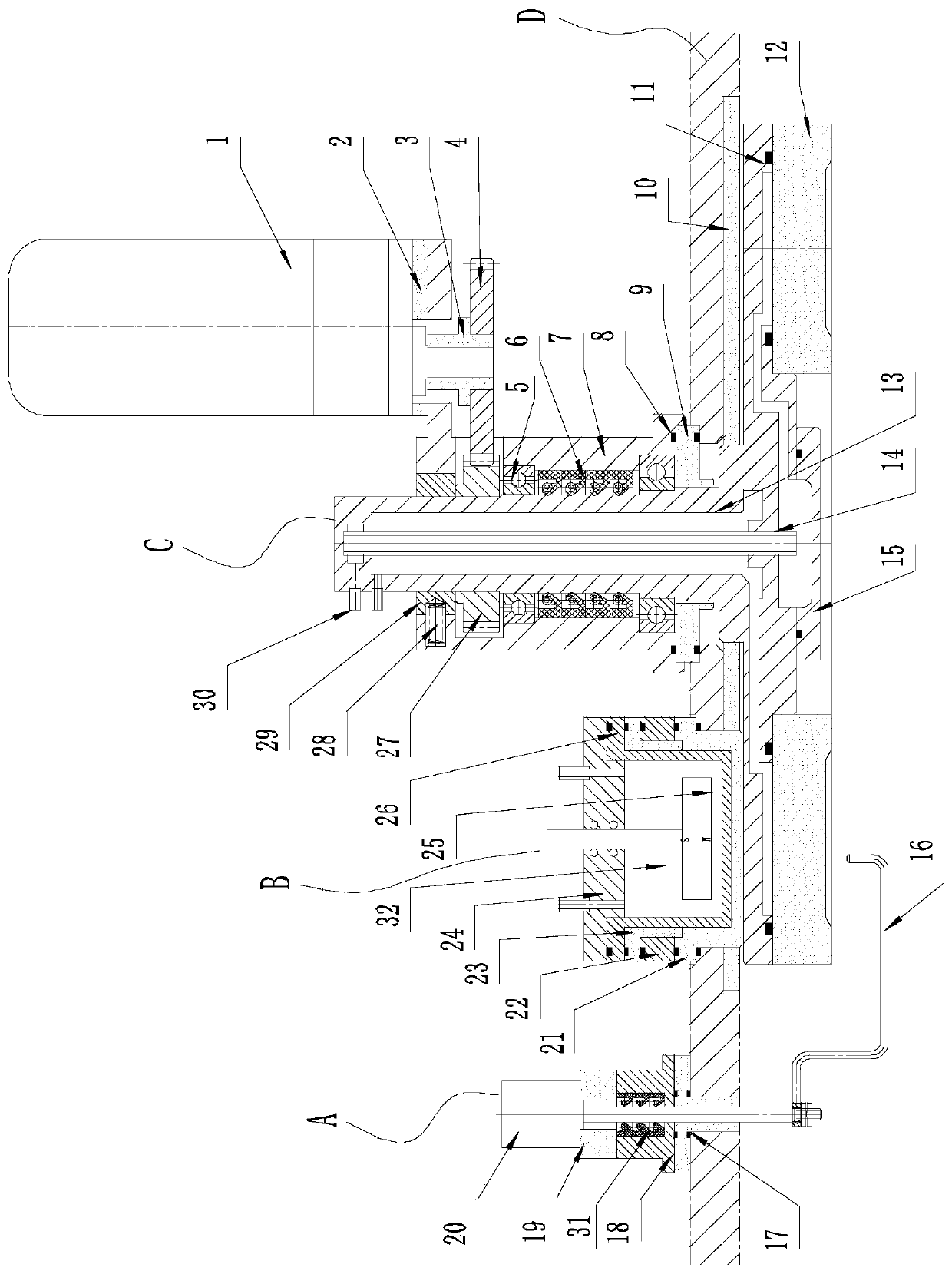 Rotary long-service-life multi-arc target and using method thereof