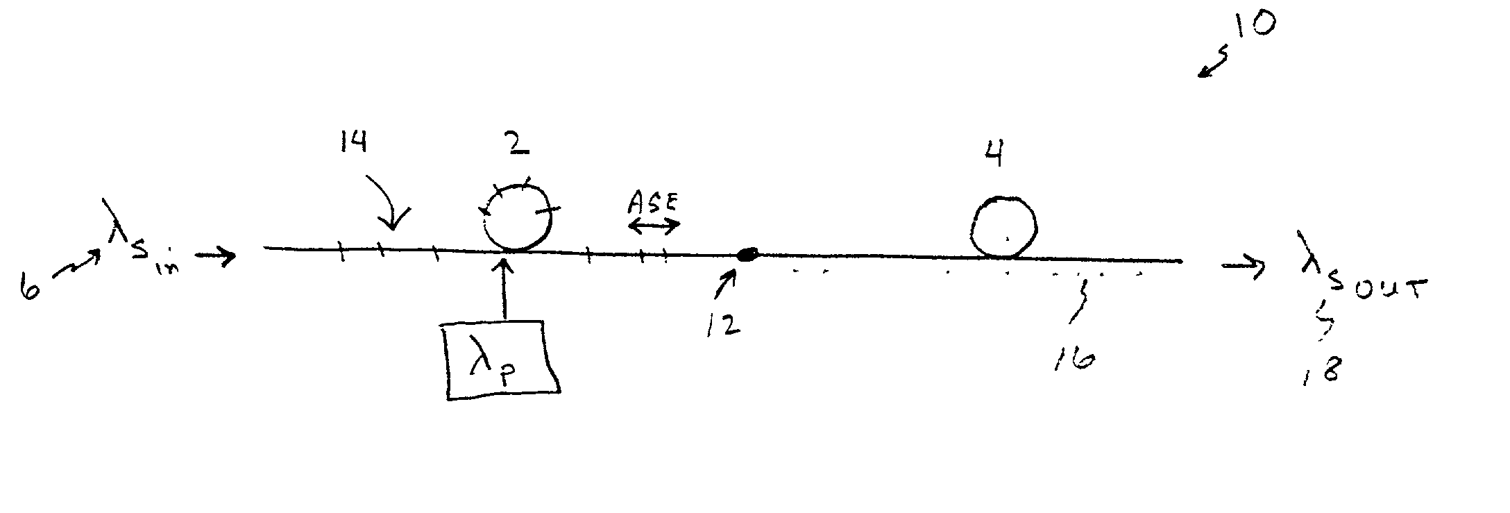 L band amplifier with distributed filtering