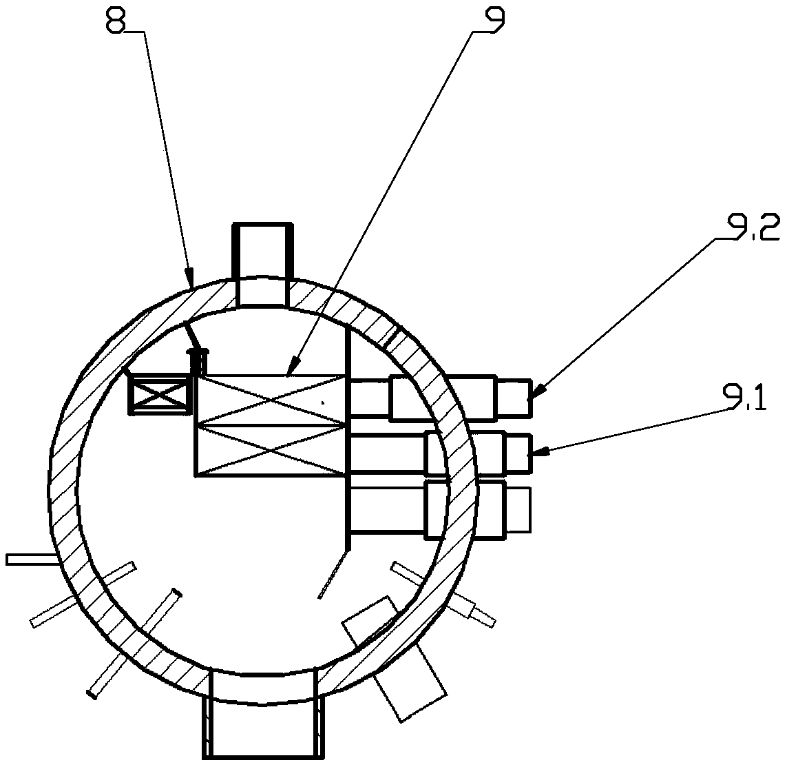 High parameter steam drum intermediate reheating system for waste incineration power generation