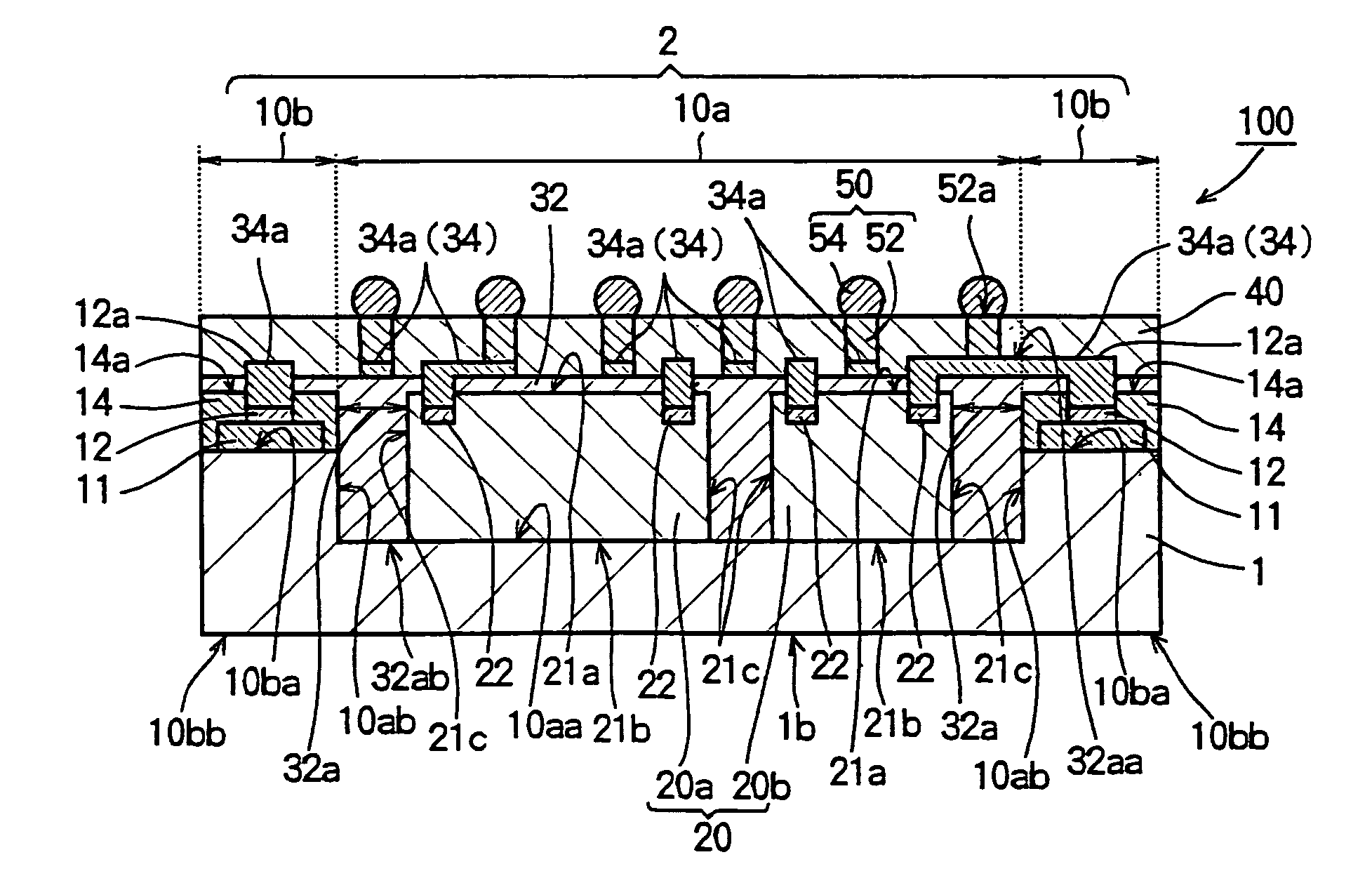 Semiconductor device having a frame portion and an opening portion with mountable semiconductor chips therein