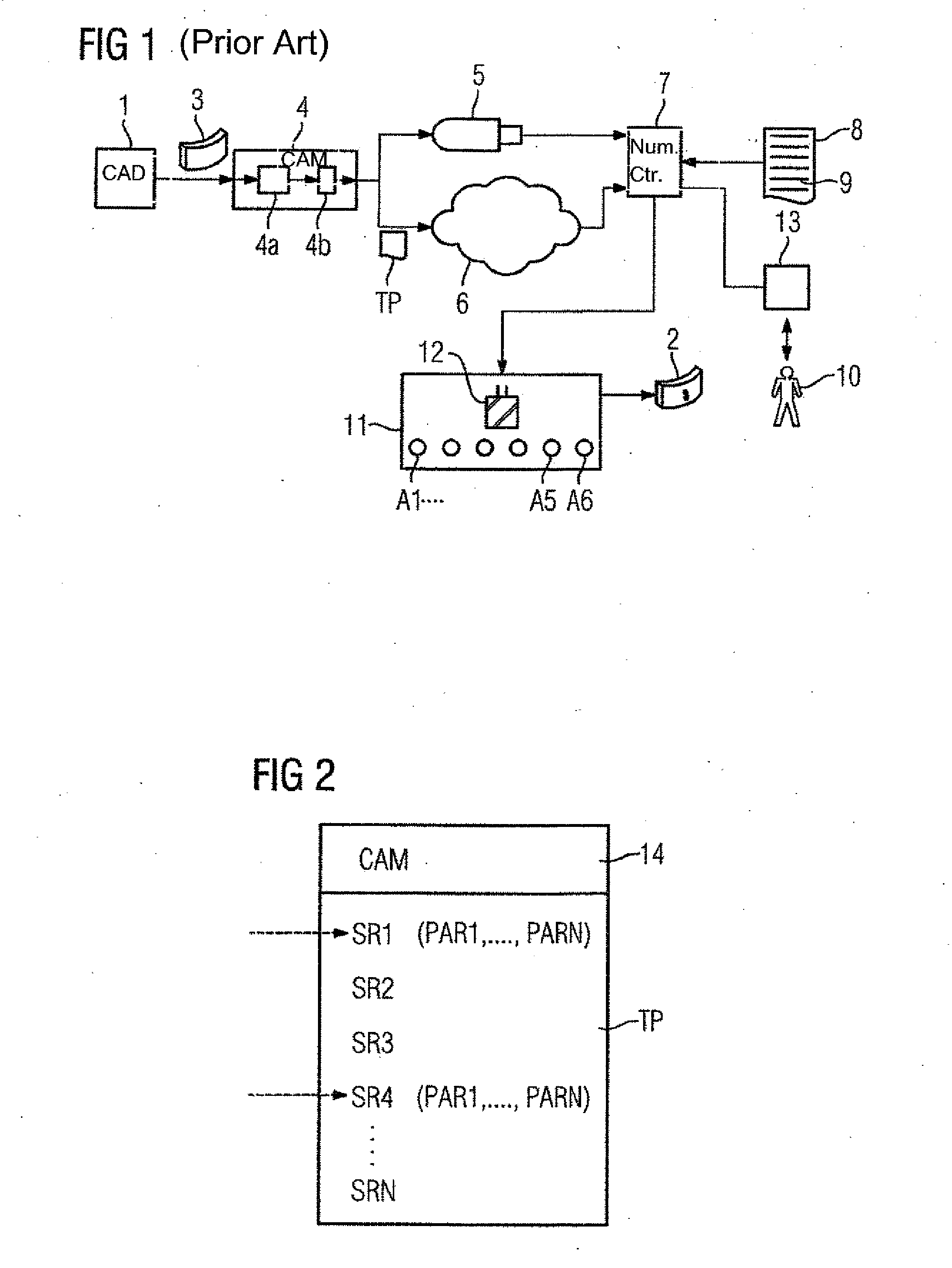 Numerical controller with display of a preview when the parts program is changed