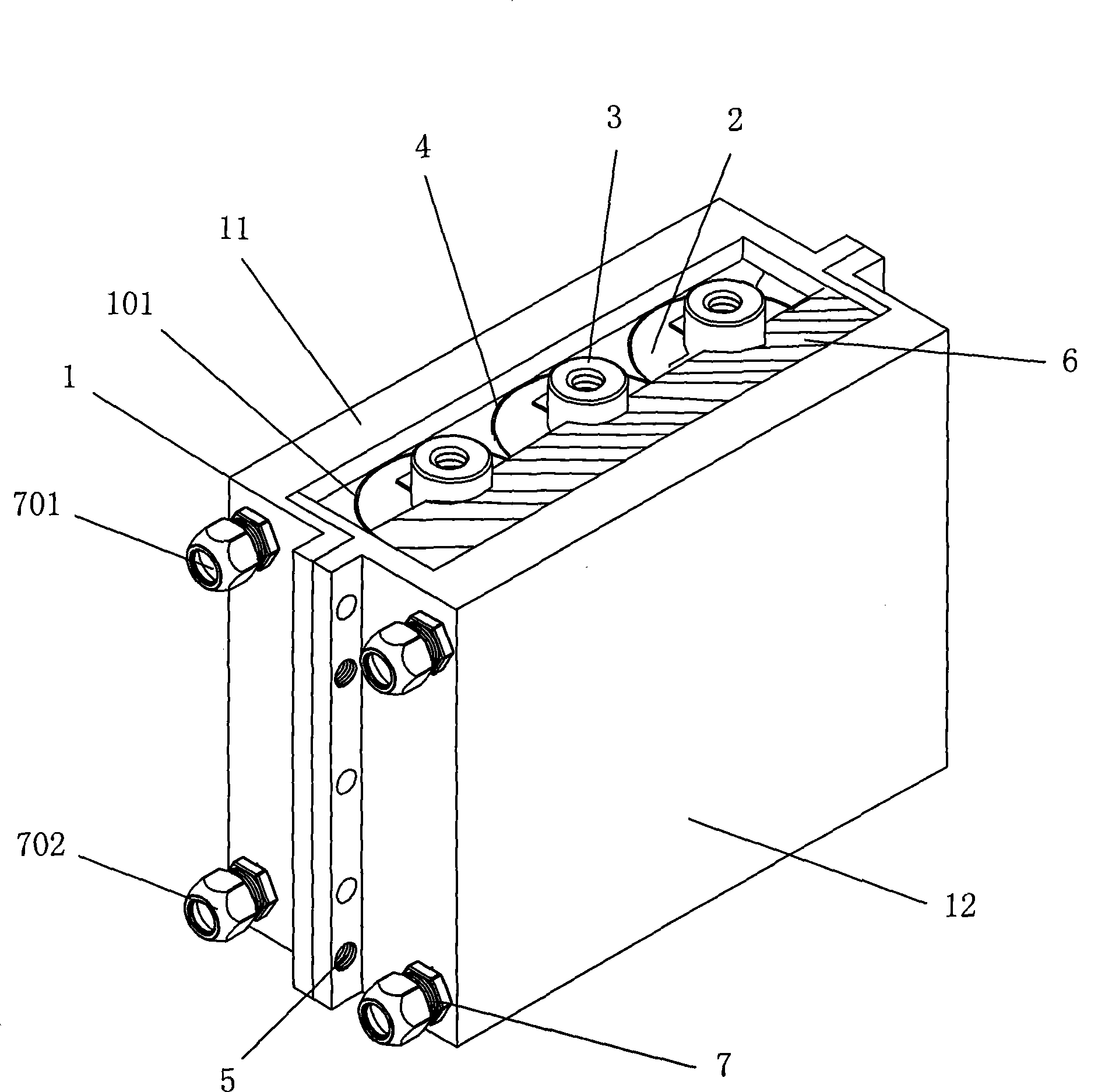 Capacitor with high heat radiation power