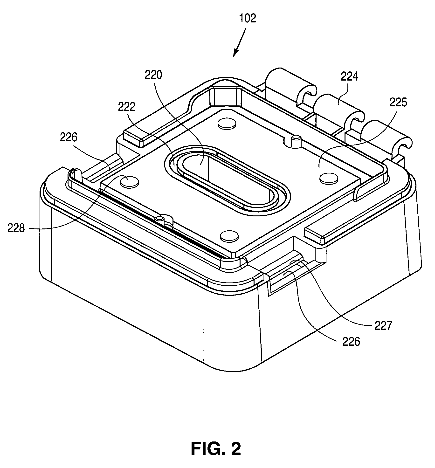 Container providing a controlled hydrated environment