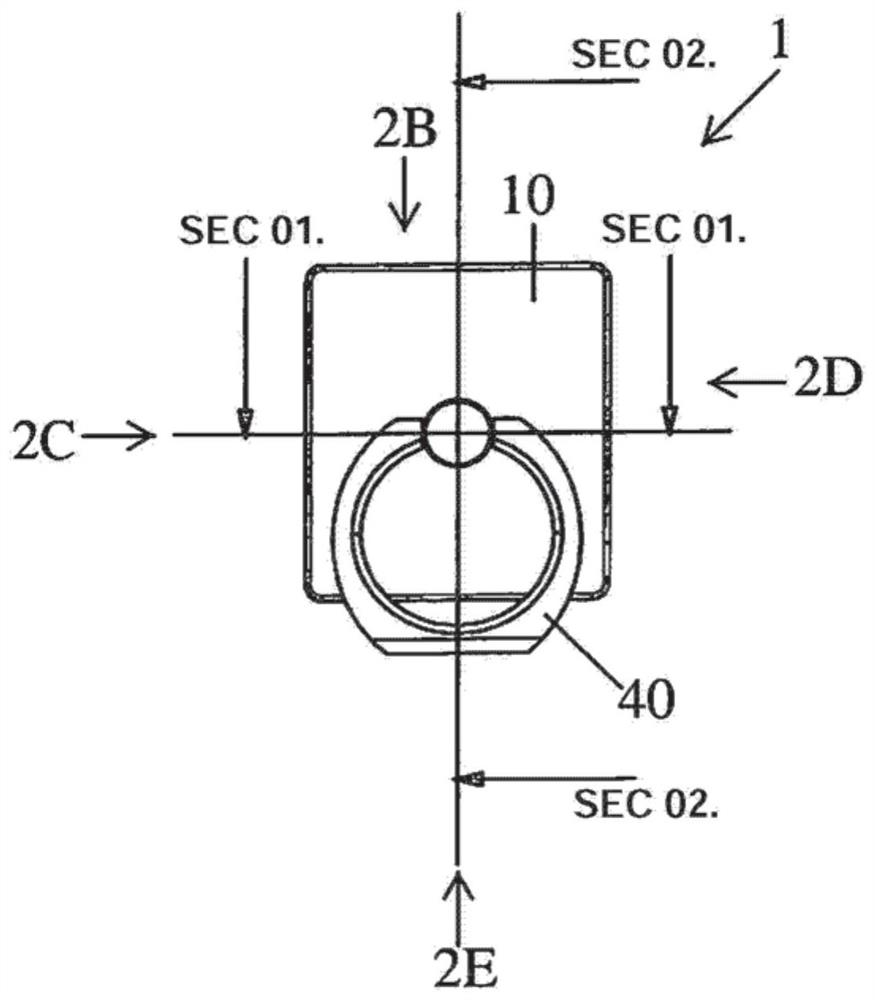 Detachable ring holder, compatible with wireless charging, for smartphone