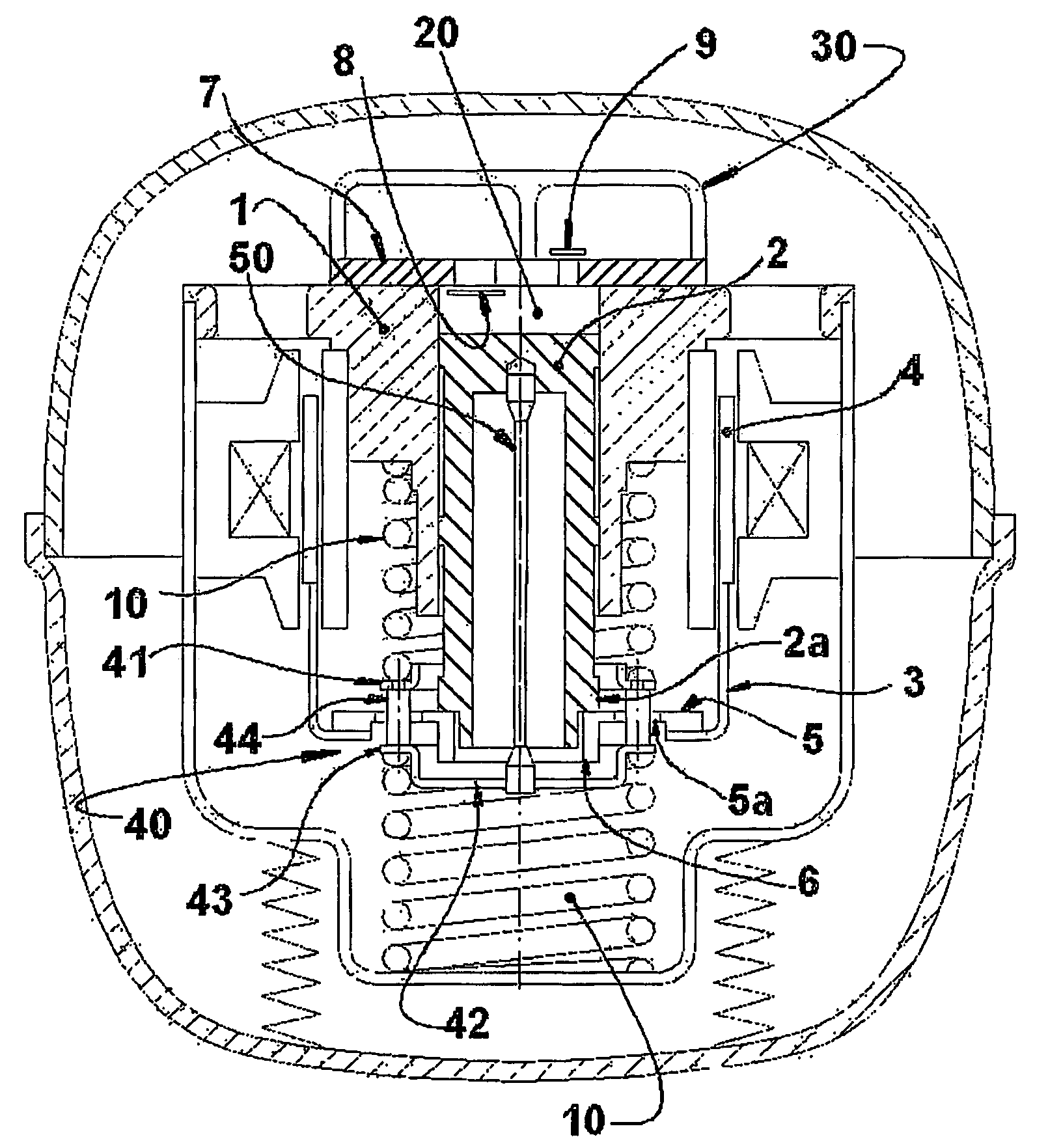 Reciprocating compressor driven by a linear motor