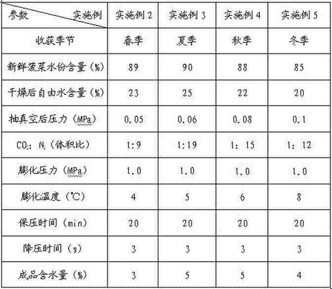 Method for low-temperature puffing drying of fruits and vegetables