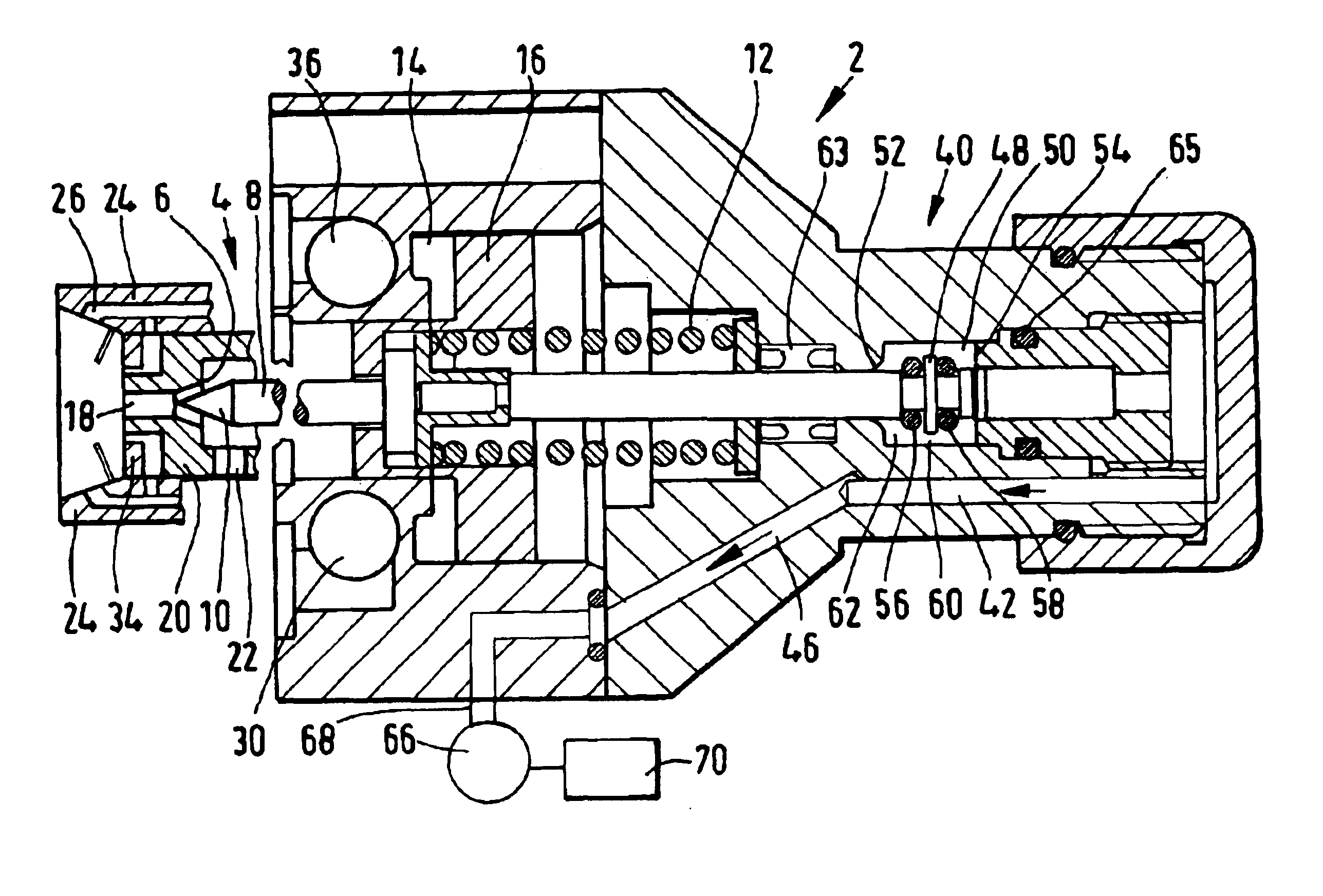 Spray-coating device for a coating liquid