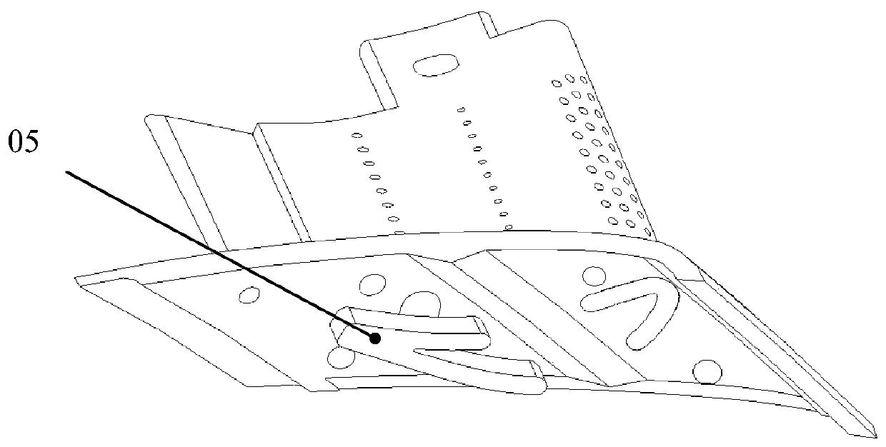 Aero-engine ceramic matrix composite fixed guider blade structure and forming method thereof