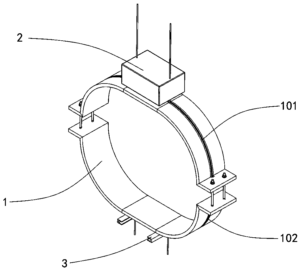 Auxiliary device for radiographic inspection of substation equipment