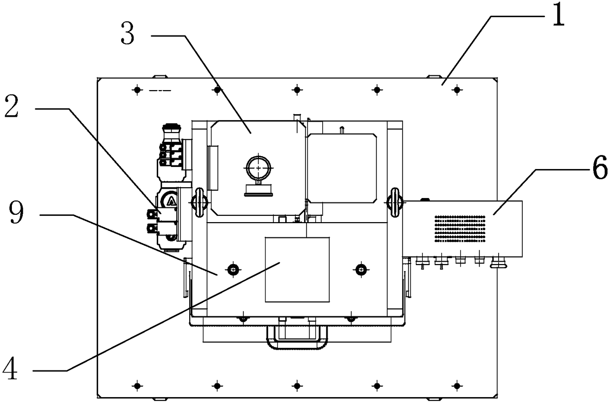 A pressurized press and a wire terminal crimping machine using the press