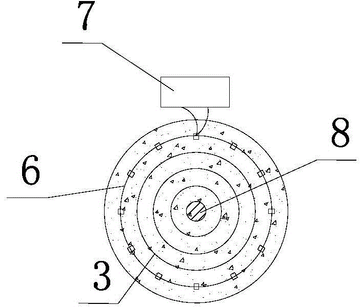 Device and method for monitoring corrosion-induced cracking of reinforced concrete based on optical fiber sensing