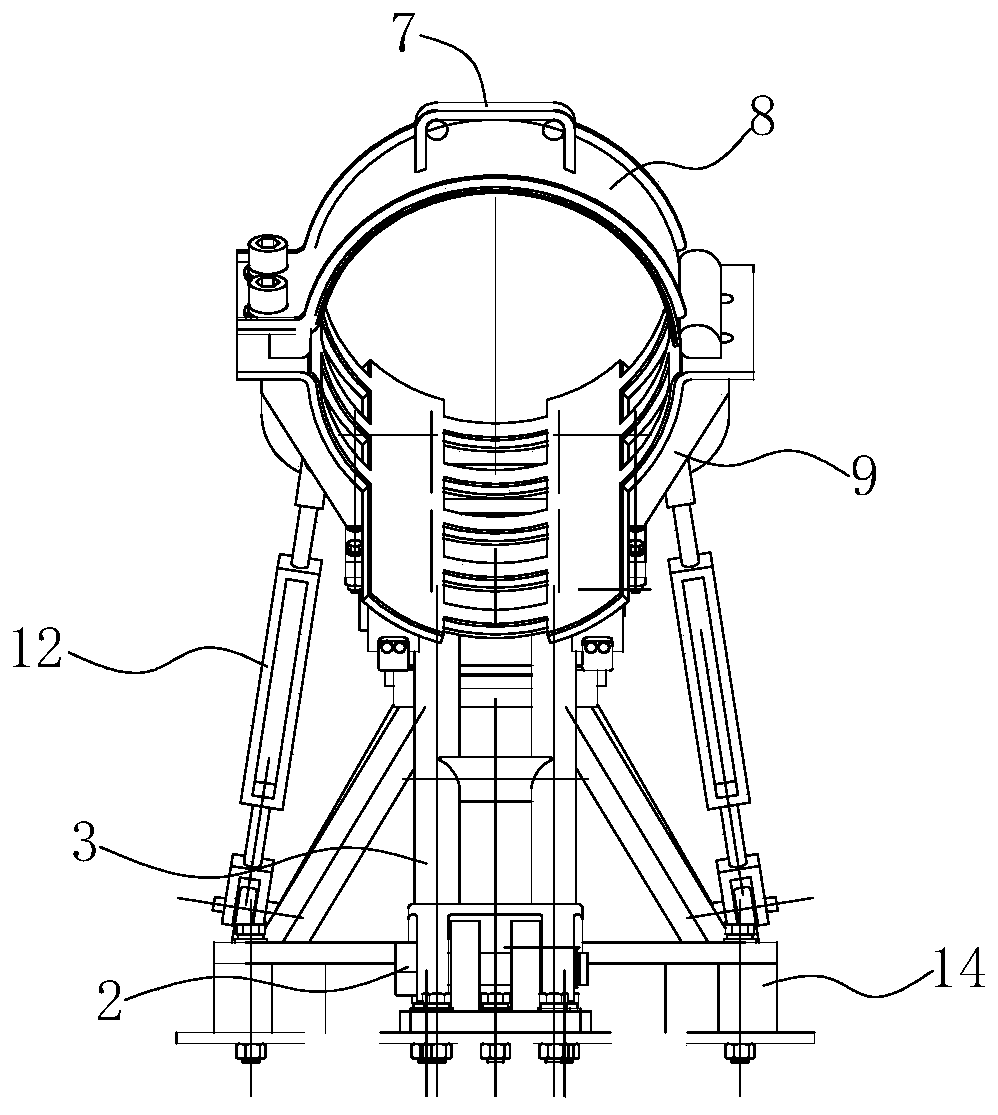 An inclined boosting type lifting device with a slidable bracket