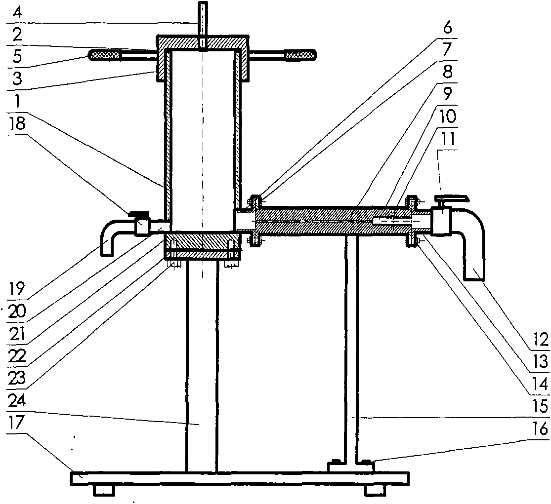 Simulation fracture plugging test device and test method