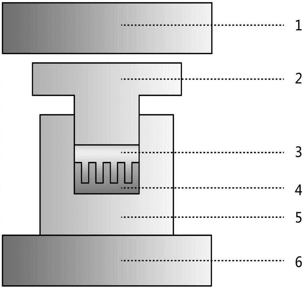 Preparing method for metal and alloy micro-nano structure or nanowire array of metal