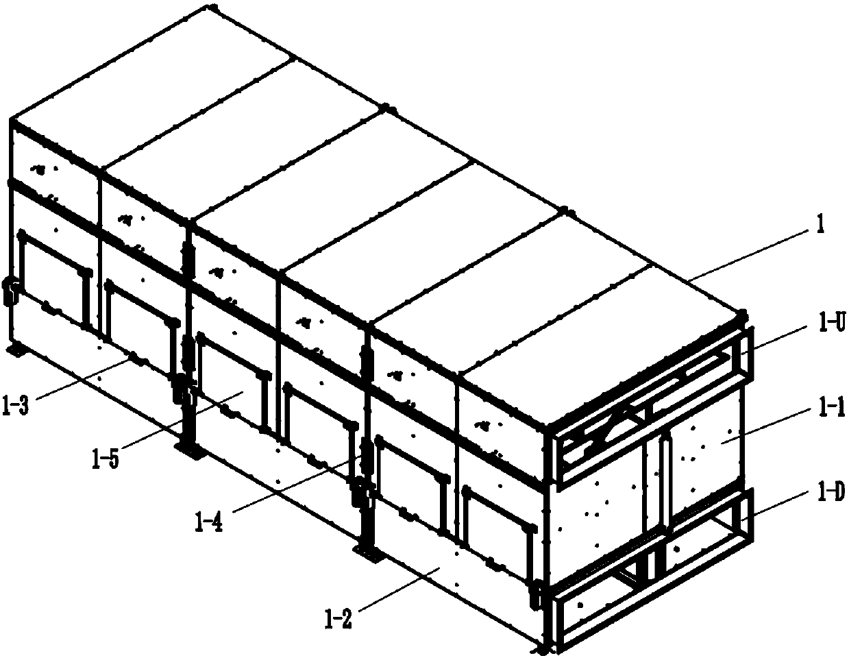 Modular reversing ventilation drying machine