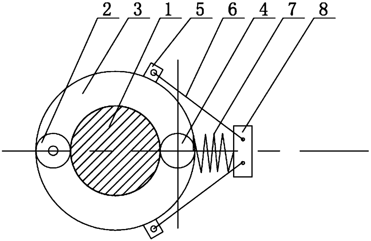 Holding column type connecting device used between two carriers