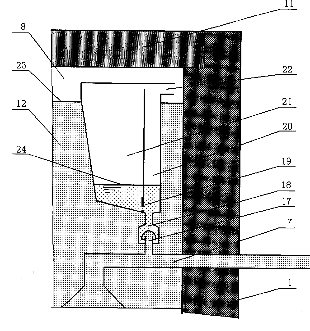 Heat supplying nuclear reactor with forced-circulation cooling deep water including natural circulation