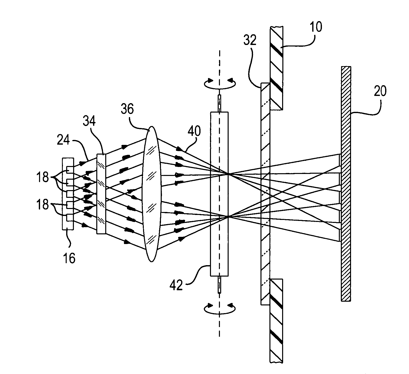 Compact image projection module