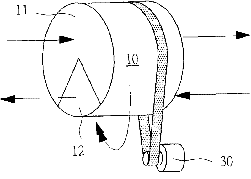 Adsorbent fluidized rotary purifier