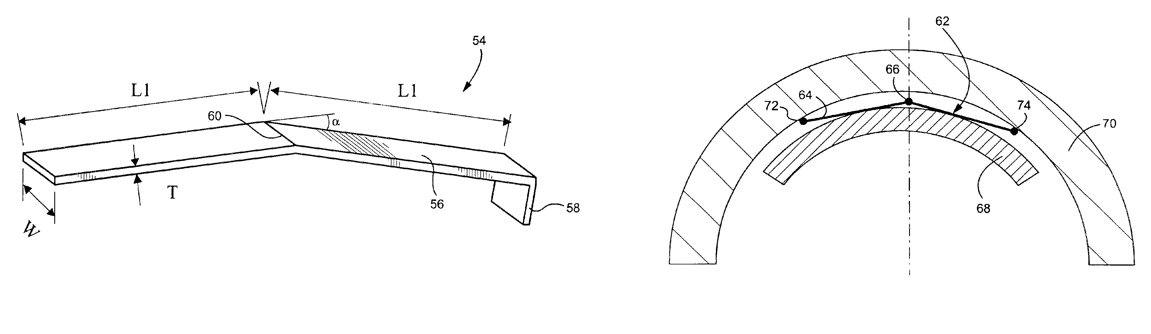 Steam turbine packing spring