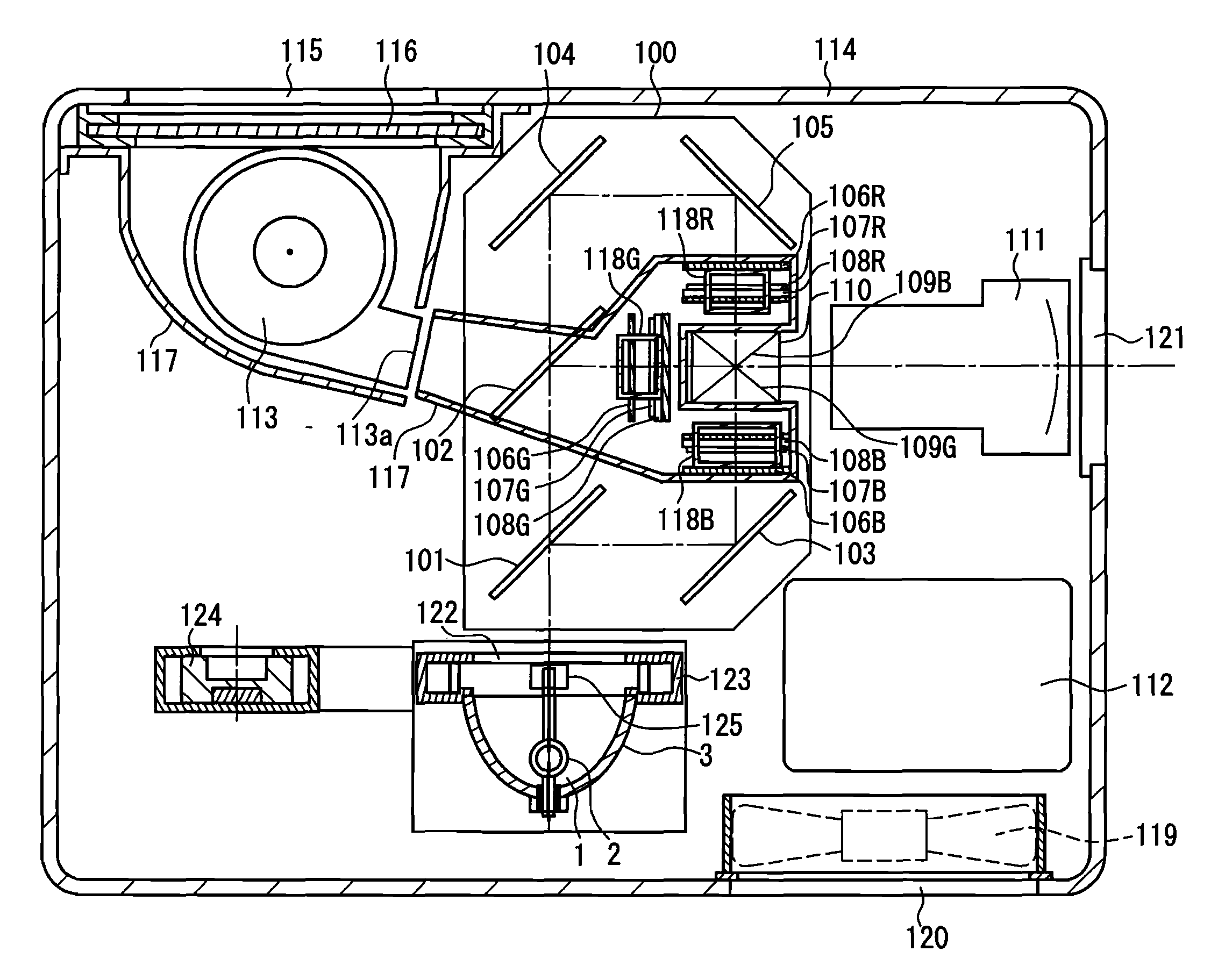 Projection display device