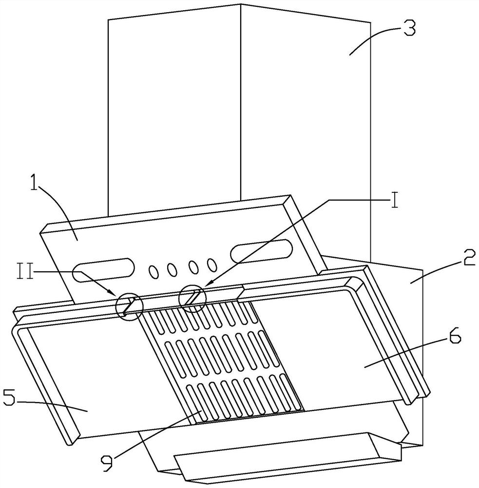 Range hood with sliding door type smoke deflector and manufacturing method thereof