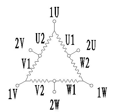 Alternating current asynchronous motor and phase change starting method thereof