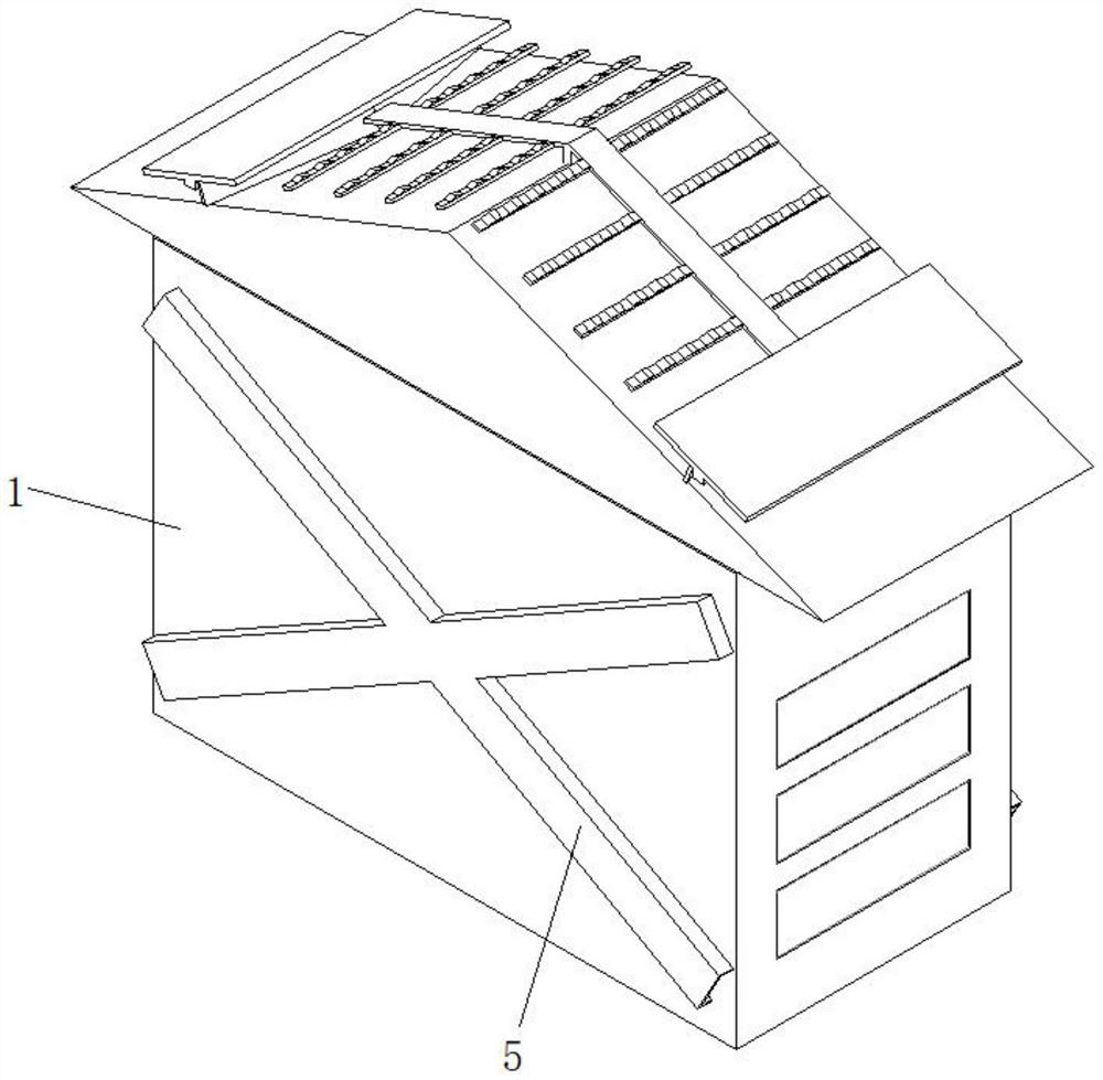 Electric power distribution cabinet with rainproof function