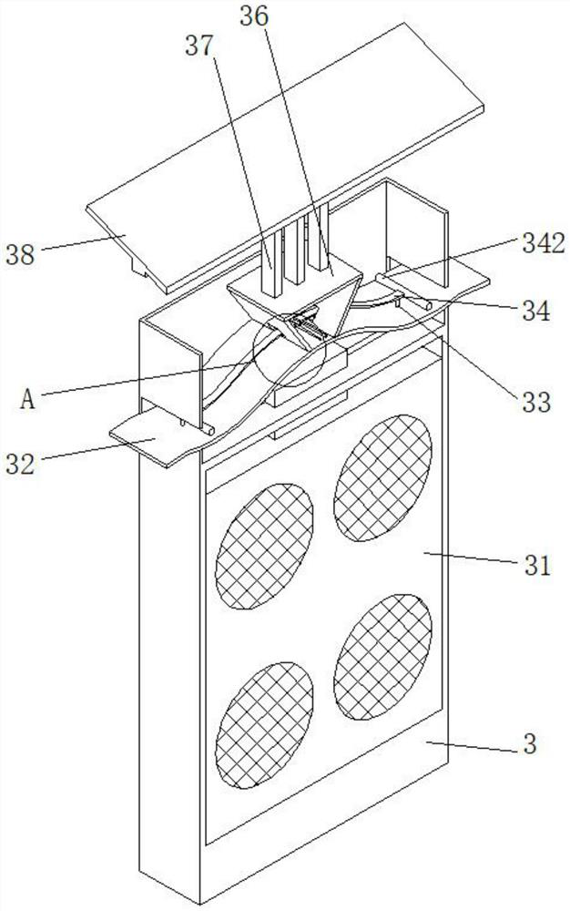 Electric power distribution cabinet with rainproof function