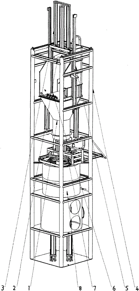 Feeding and pressing mechanism of a steam explosion machine