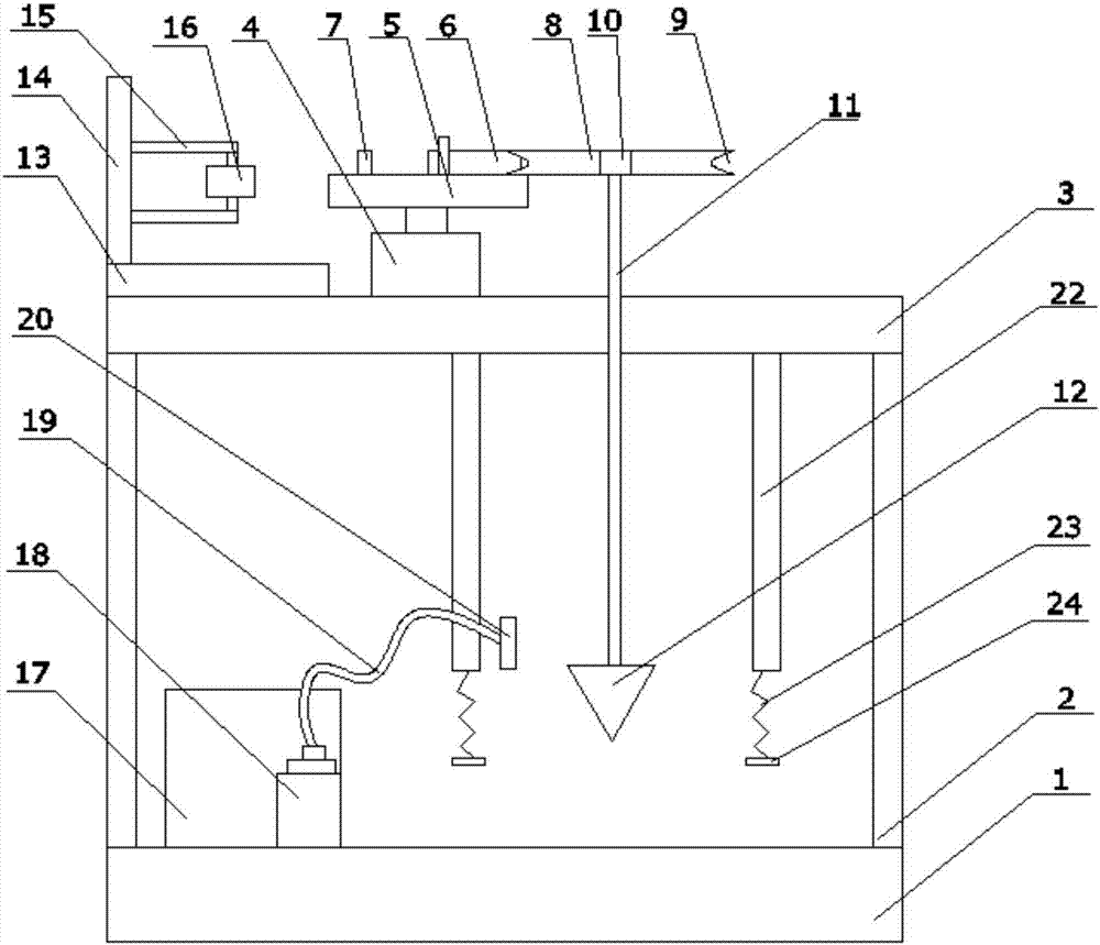 Automatic drilling machine with decelerating function for glass