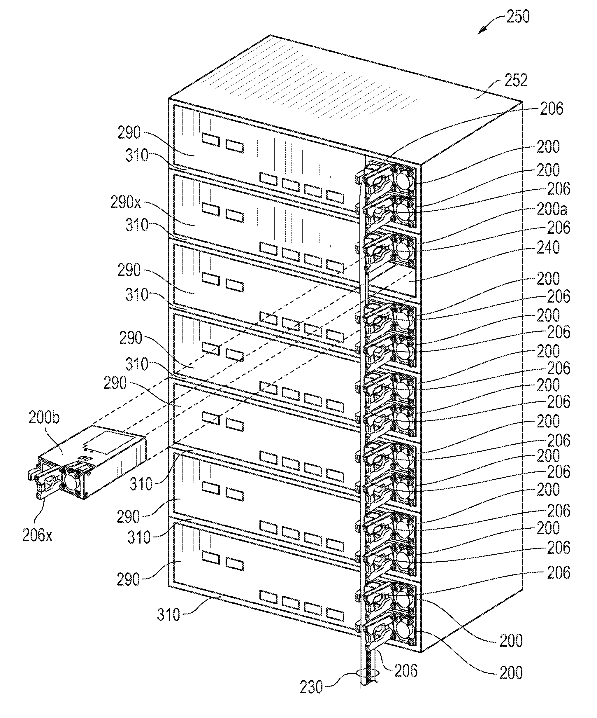 Equipment module indicator handle and methods for indicating equipment module status