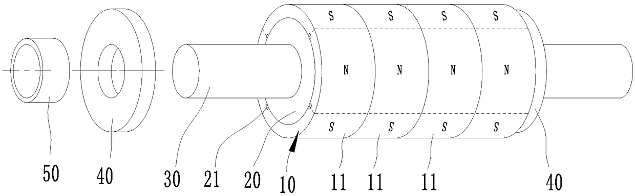 Rotor magnetic steel