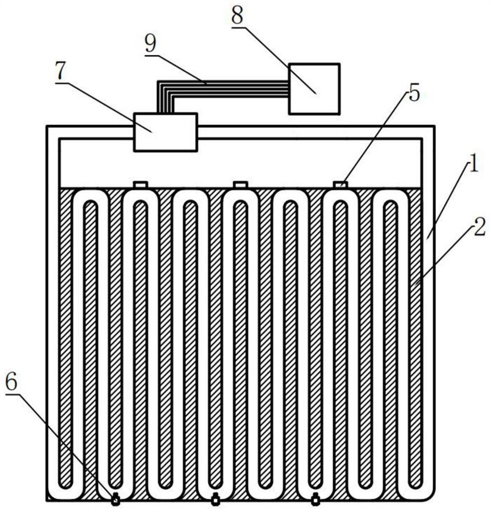 Adjustable battery pack heat dissipation system and method based on negative thermal expansion material