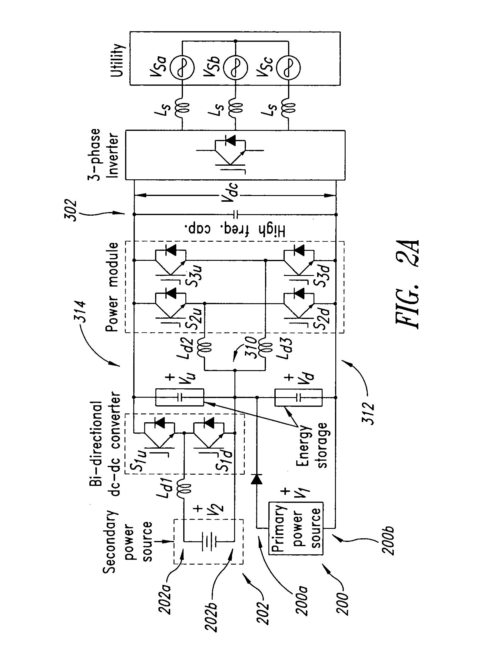 Topologies for multiple energy sources