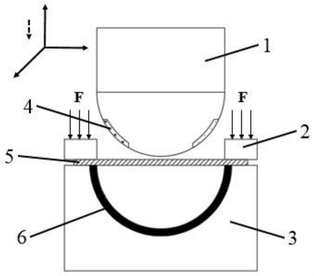 Electromagnetic auxiliary stamping incremental forming process for thin-wall curved-surface light alloy component