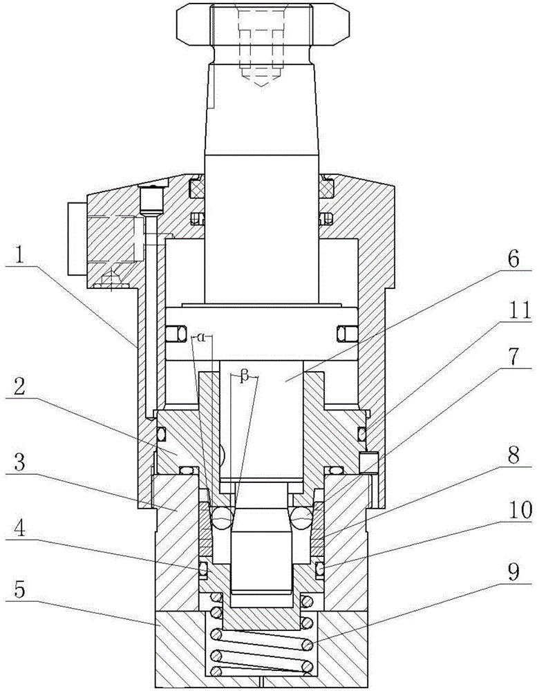 Mechanical self-locking oil cylinder