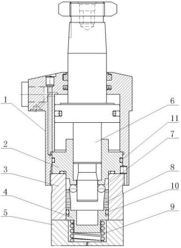 Mechanical self-locking oil cylinder