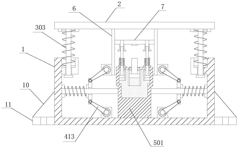 Mechanical buffering device structure