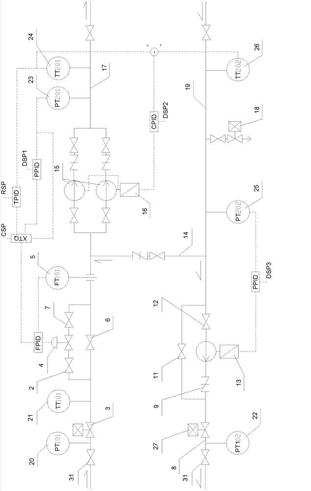 Distributed direct-mixing heat supply system