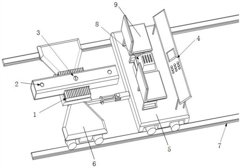 Symmetrical track overhead line system detection device and method