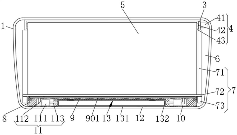 Magnetic type dustproof protection structure for automotive trim instrument panel