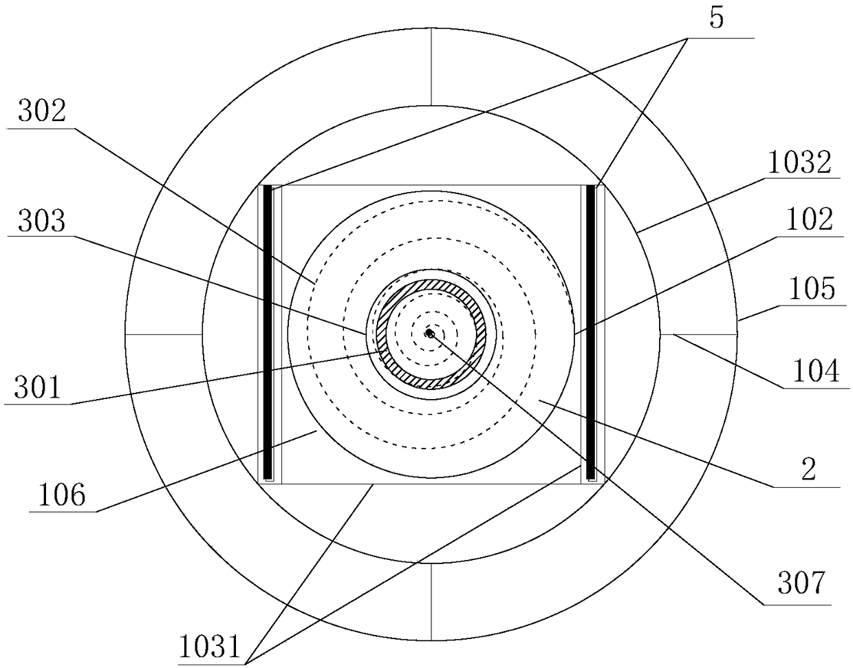 Multi-point earthquake motion test rigidity and damping adjustable boundary system suitable for vibrating table