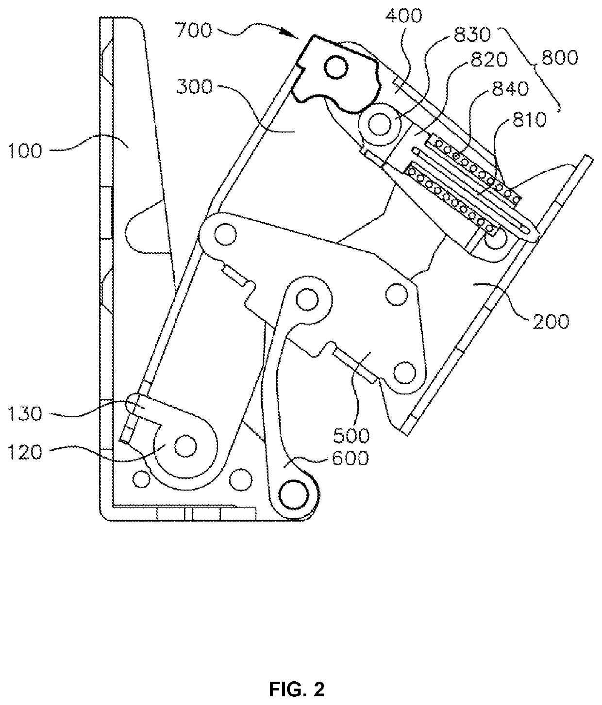 Multi-link door hinge