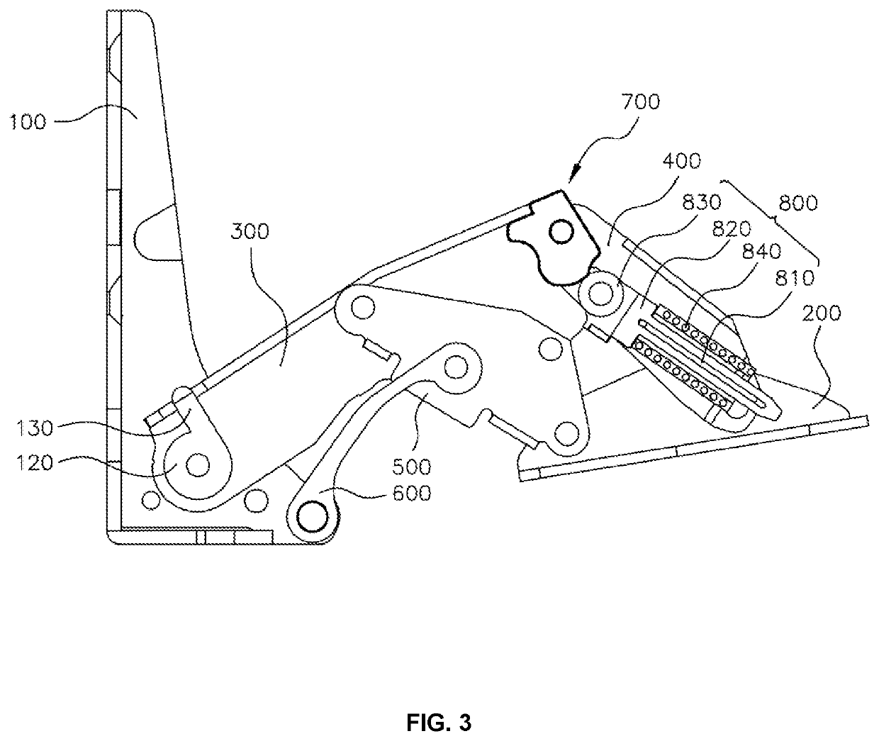 Multi-link door hinge