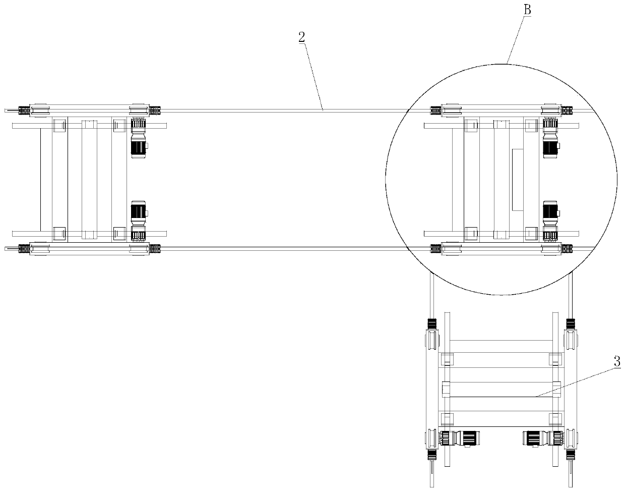 Intelligent rail car tray feeding device and working method thereof