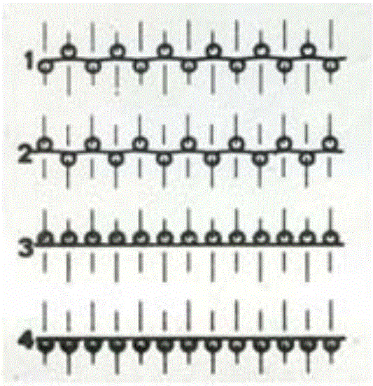 Production method of heat-accumulation and heating core-spun double-layered-structure yarn warm-keeping knitted fabric