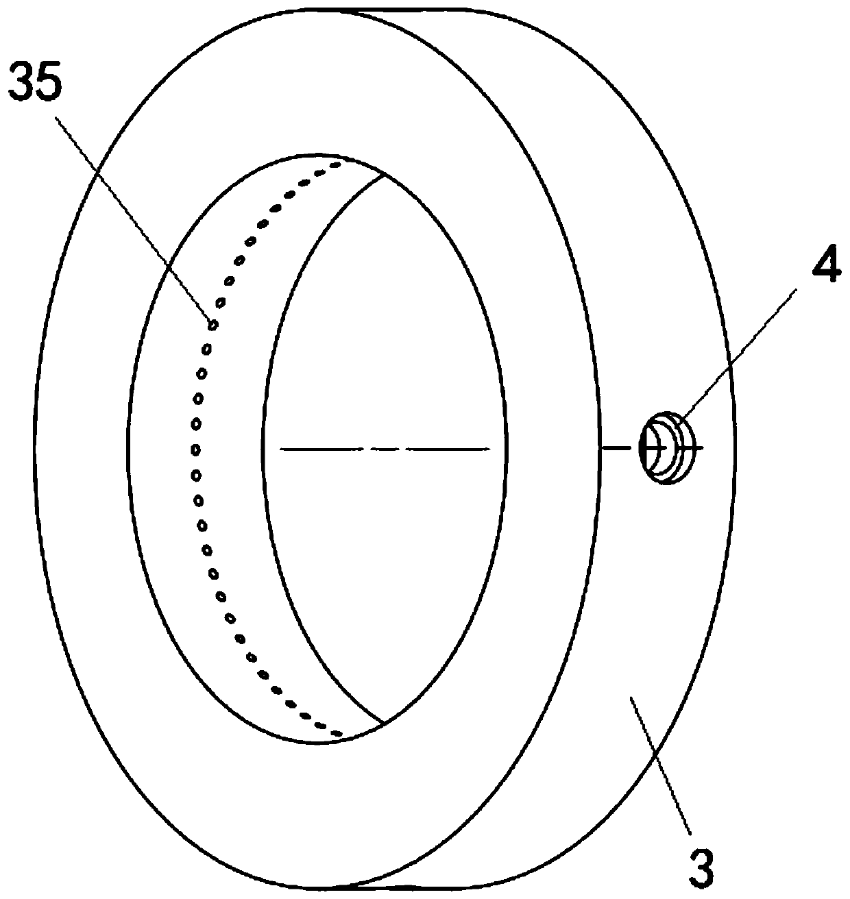 Continuous detonation air-breathing engine with variable thrust and aircraft